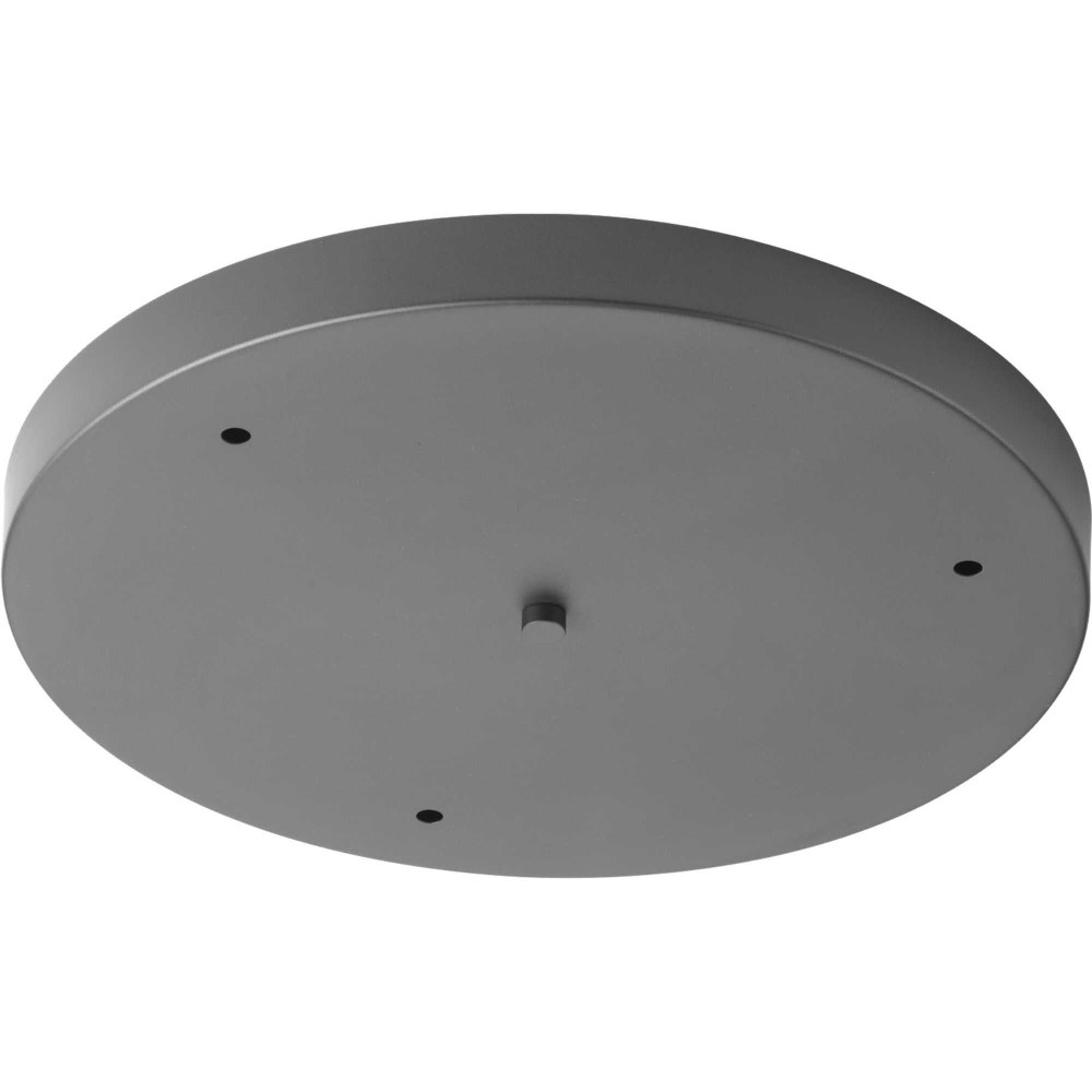 Progress Lighting-P8403-143-Accessory - Round Canopy in Utilitarian and Commodity style - 15.5 Inches wide by 1.38 Inches high Graphite  Antique Bronze Finish