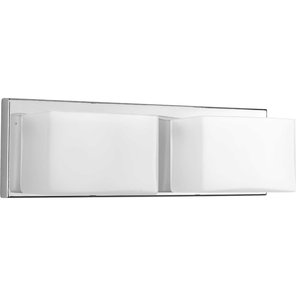 Progress Lighting-P2143-1530K9-Ace LED - 2 Light in Modern style - 15.5 Inches wide by 4.75 Inches high Polished Chrome  Polished Chrome Finish with Frosted Glass