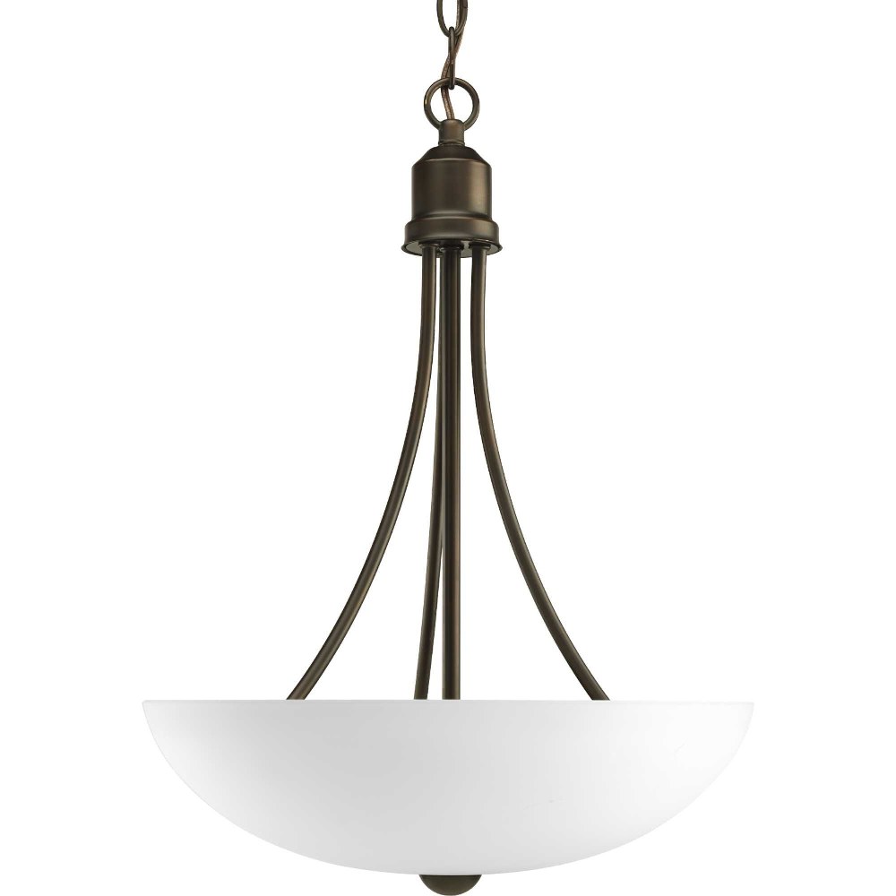 Progress Lighting-P3914-20-Gather - 15 Inch Width - 2 Light - Bowl Shade - Line Voltage Antique Bronze  Antique Bronze Finish with Etched Glass