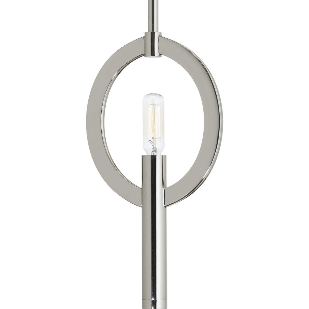 Progress Lighting-P5061-104-Draper Mini-Pendant 1 Light in Luxe and Mid-Century Modern style - 6.5 Inches wide by 12.25 Inches high   Draper Mini-Pendant 1 Light in Luxe and Mid-Century Modern style -