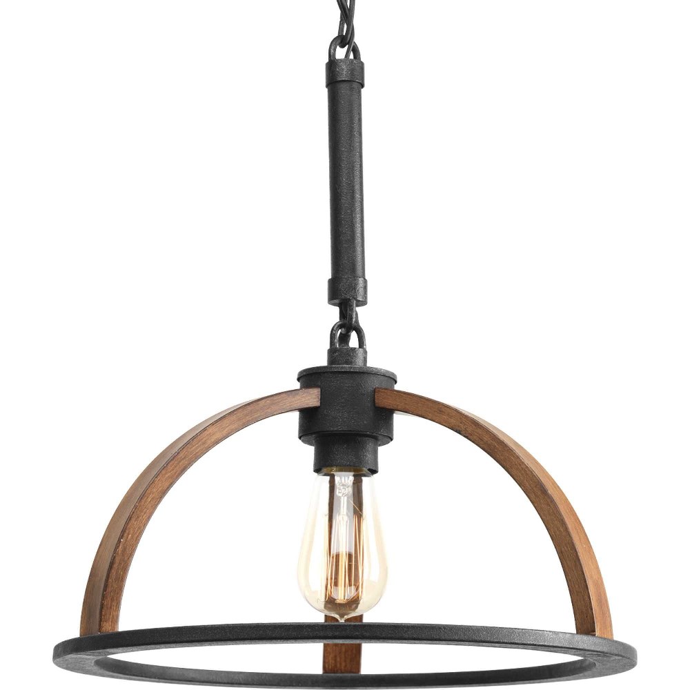 Progress Lighting-P5152-71-Trestle - 8.75 Inch Height - Pendants Light - 1 Light - Line Voltage   Gilded Iron Finish