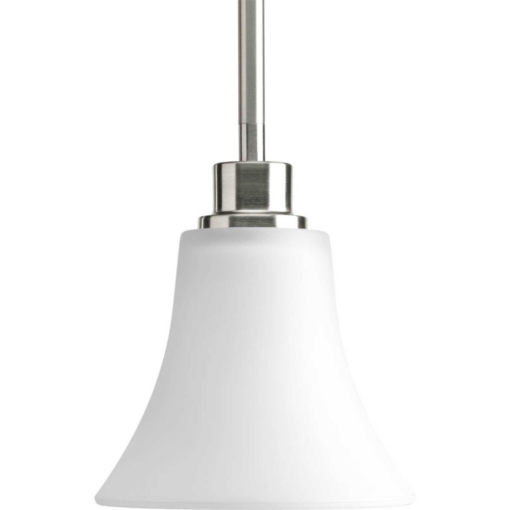 Progress Lighting-P5270-09-Joy - 7.125 Inch Height - Pendants Light - 1 Light - Line Voltage Brushed Nickel Etched Brushed Nickel Finish with Etched Glass