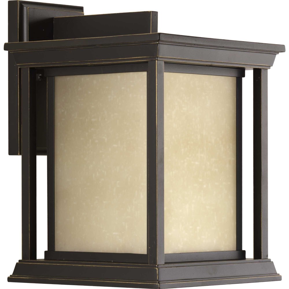 Progress Lighting-P5611-20-Endicott - Outdoor Light - 1 Light in Modern Craftsman and Modern style - 8.88 Inches wide by 12.5 Inches high Antique Bronze  Black Finish with Clear Seeded Glass