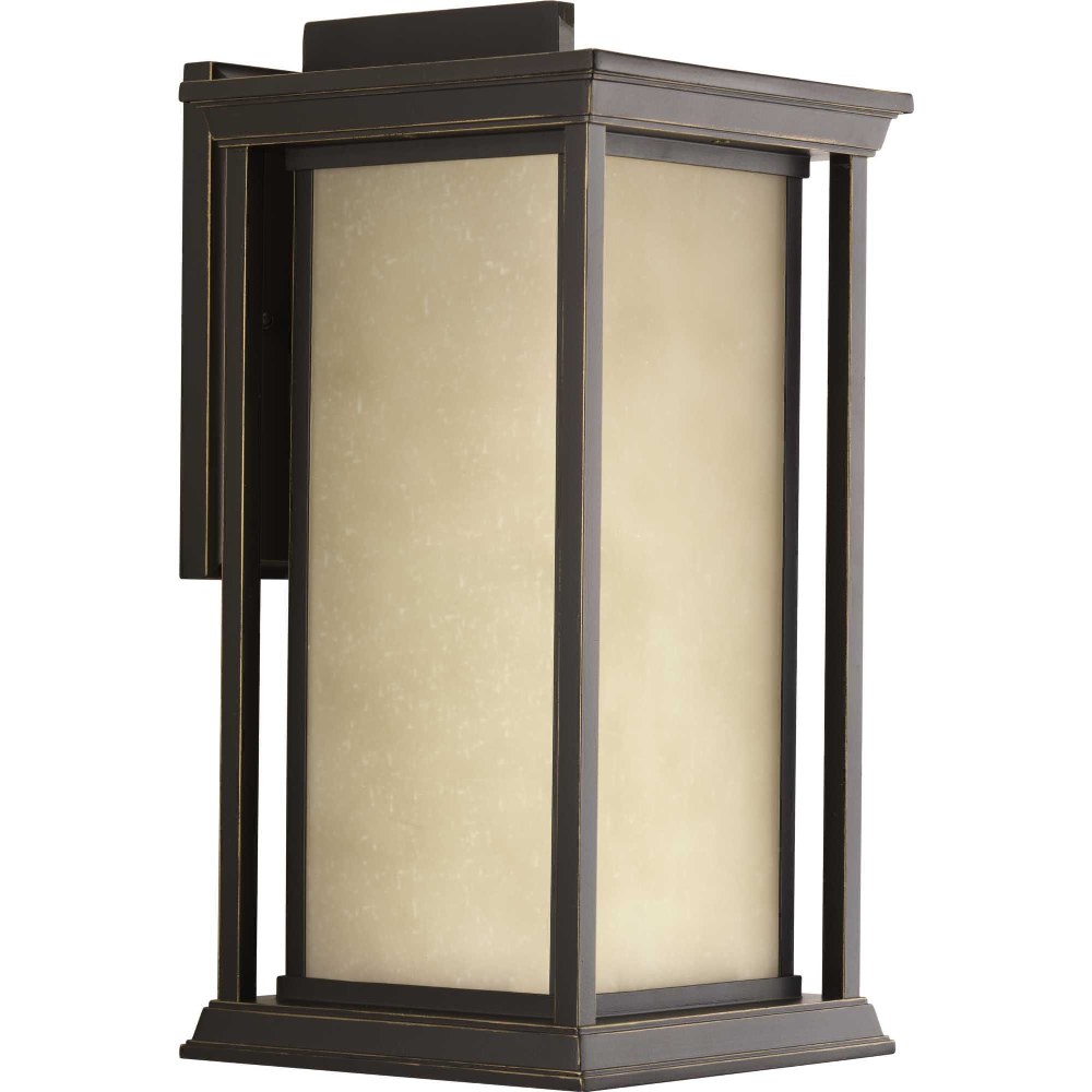 Progress Lighting-P5613-20-Endicott - Outdoor Light - 1 Light in Modern Craftsman and Modern style - 8.88 Inches wide by 18 Inches high Antique Bronze  Black Finish with Clear Seeded Glass