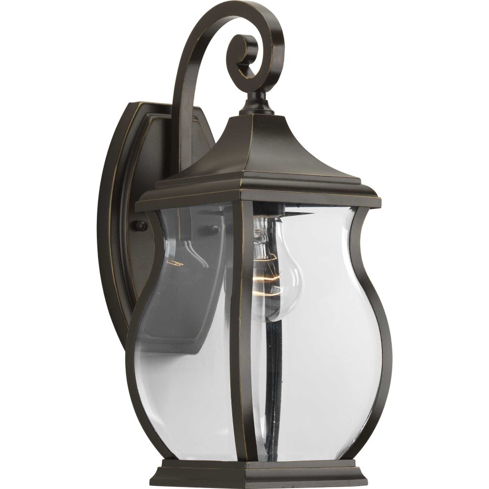 Progress Lighting-P5692-108-Township - Outdoor Light - 1 Light in New Traditional and Transitional style - 5.5 Inches wide by 14.75 Inches high   Oil Rubbed Bronze Finish with Clear Beveled Glass