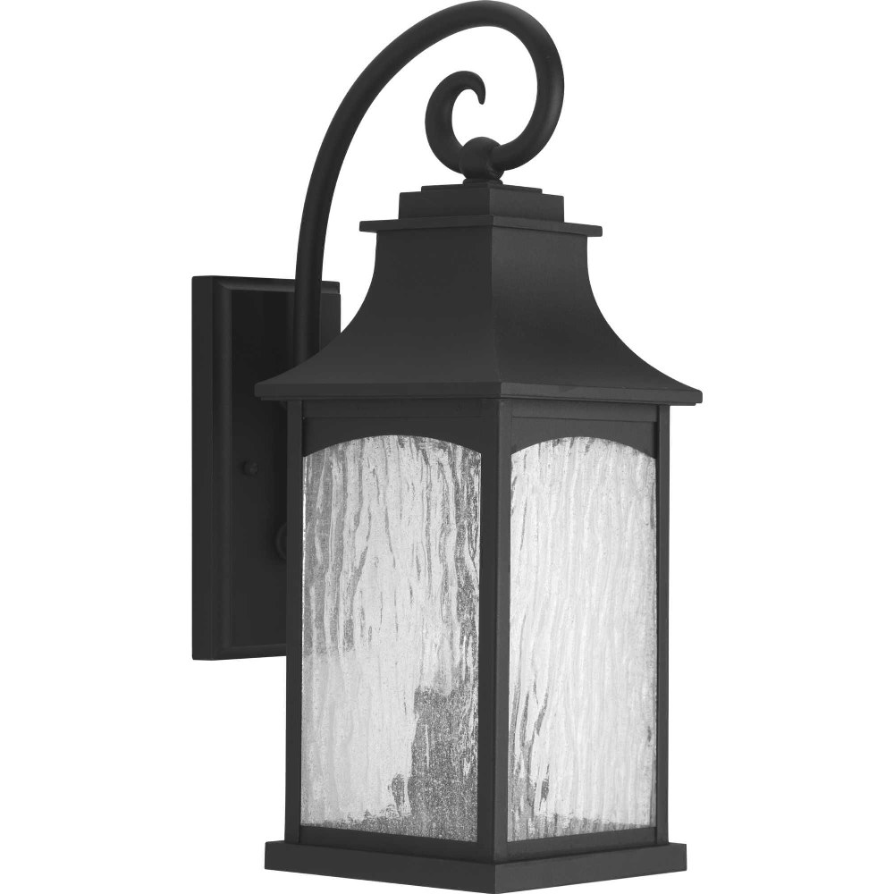 Progress Lighting-P5754-31-Maison - Outdoor Light - 2 Light in Farmhouse style - 7.25 Inches wide by 20 Inches high Black  Black Finish with Water Seeded Glass