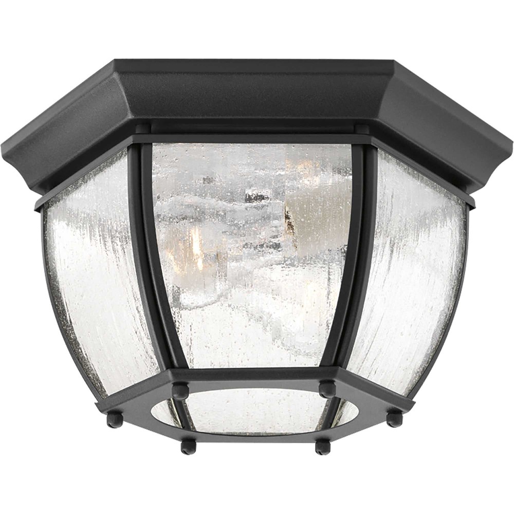 Progress Lighting-P6019-31-Roman Coach - Outdoor Light - 2 Light - Curved Panels Shade in Traditional style - 11 Inches wide by 6.19 Inches high   Black Finish