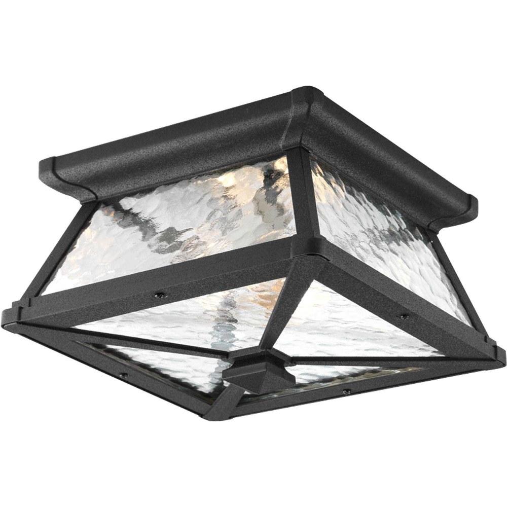 Progress Lighting-P6023-31-Mac - Outdoor Light - 2 Light in Modern Craftsman and Rustic and Transitional style - 11 Inches wide by 6.88 Inches high   Black Finish