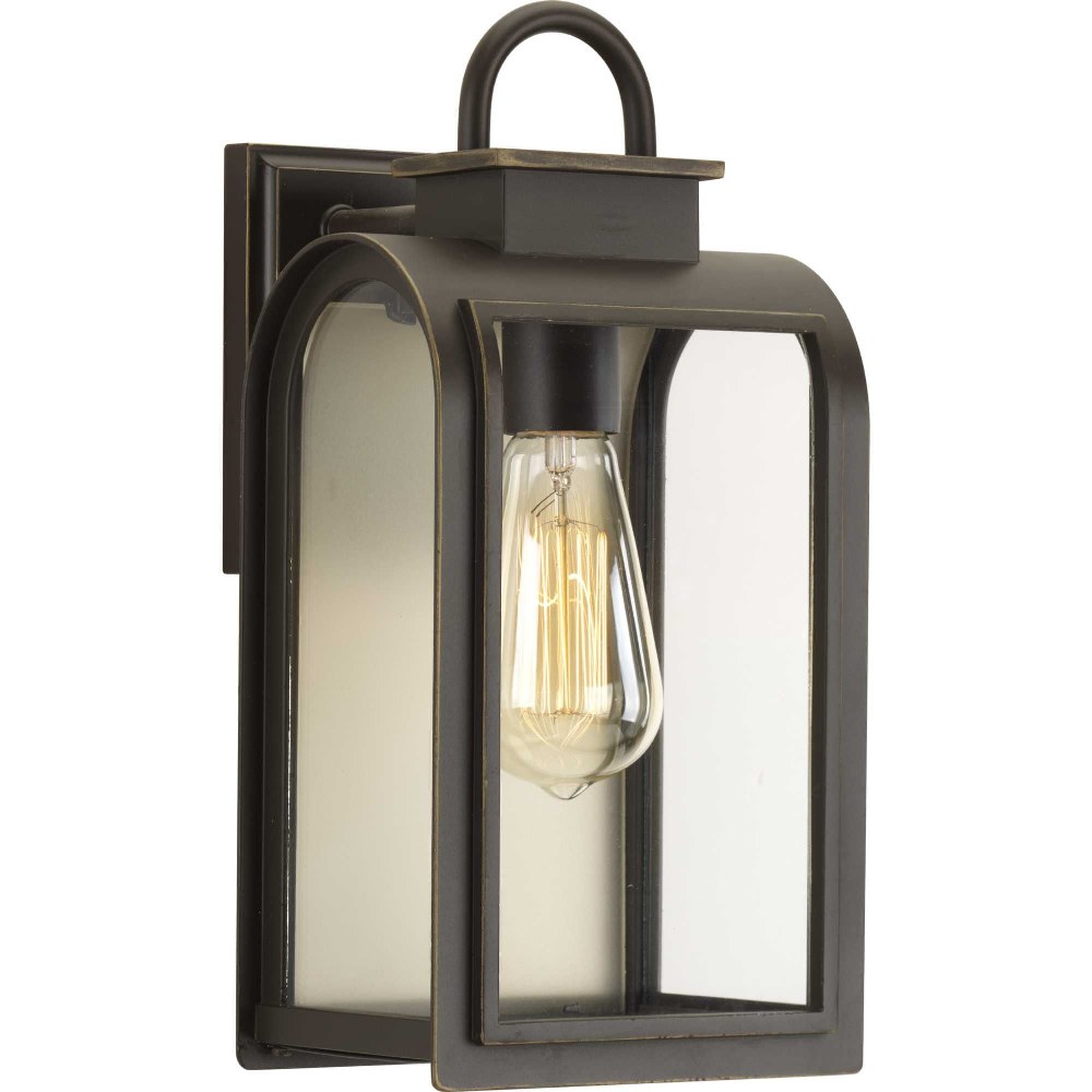 Progress Lighting-P6030-108-Refuge - Outdoor Light - 1 Light in Coastal style - 6.5 Inches wide by 13.25 Inches high   Oil Rubbed Bronze Finish with Clear/Etched Umber Glass