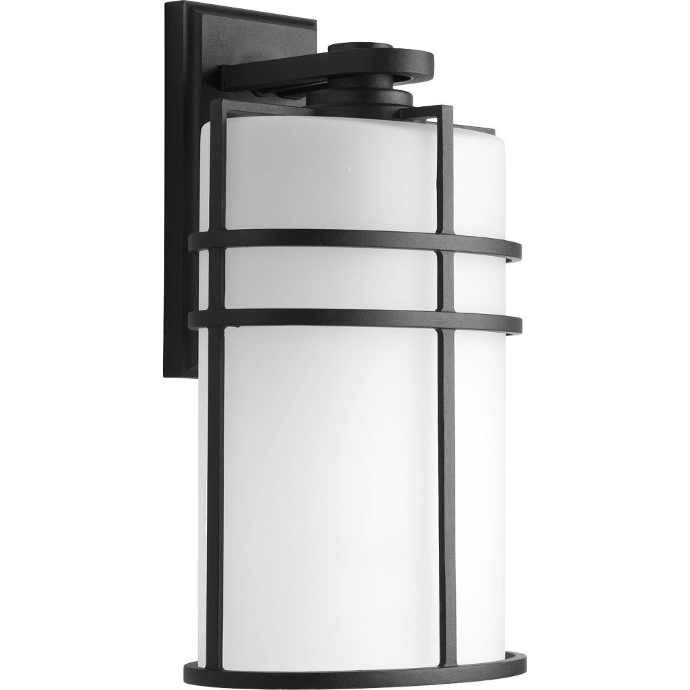 Progress Lighting-P6064-31-Format - Outdoor Light - 1 Light in Modern Craftsman and Modern style - 9.25 Inches wide by 16.13 Inches high   Black Finish with Etched Glass