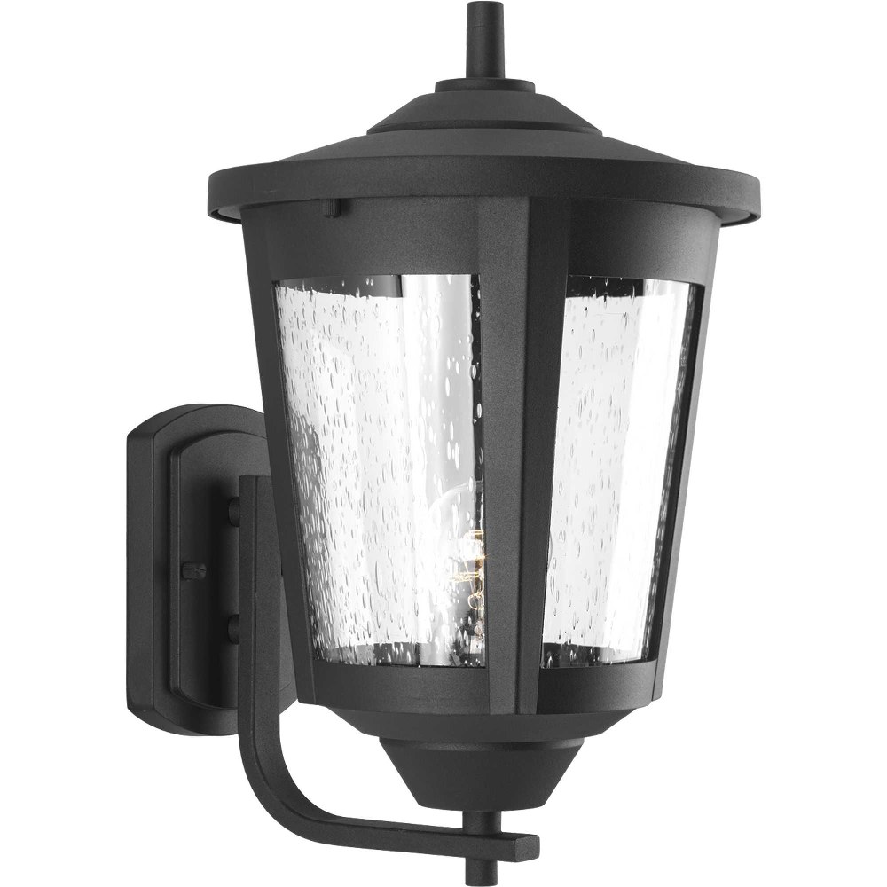 Progress Lighting-P6075-31-East Haven - Outdoor Light - 1 Light in Transitional style - 9.5 Inches wide by 15.13 Inches high Black  Black Finish with Clear Seeded Glass