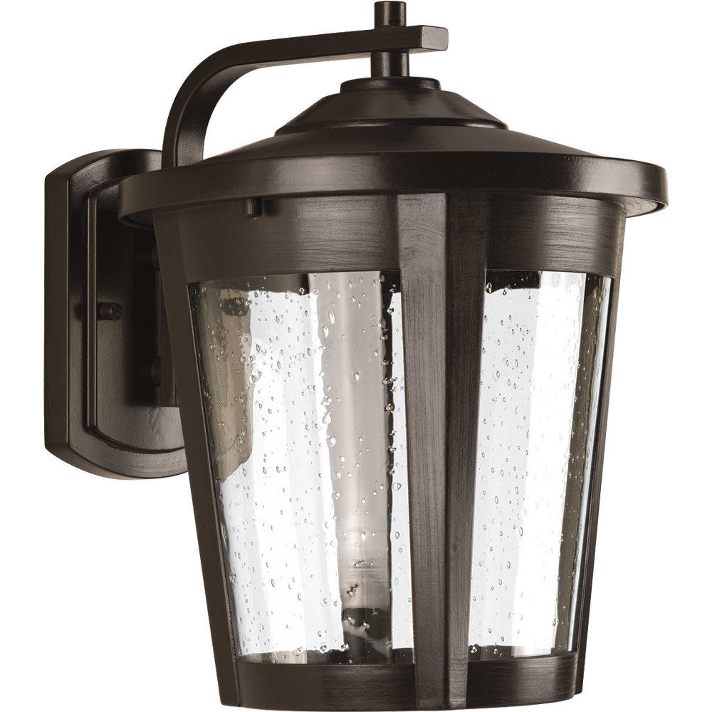 Progress Lighting-P6079-2030K9-East Haven LED - Outdoor Light - 1 Light in Transitional style - 9.5 Inches wide by 12 Inches high Antique Bronze  Black Finish with Clear Seeded Glass