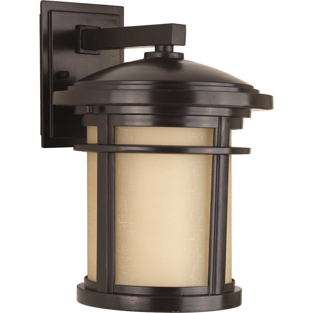 Progress Lighting-P6085-2030K9-Wish LED - Outdoor Light - 1 Light - Cylinder Shade - in Modern Craftsman and Transitional style - 9 Inches wide by 12.5 Inches high Antique Bronze LED Black