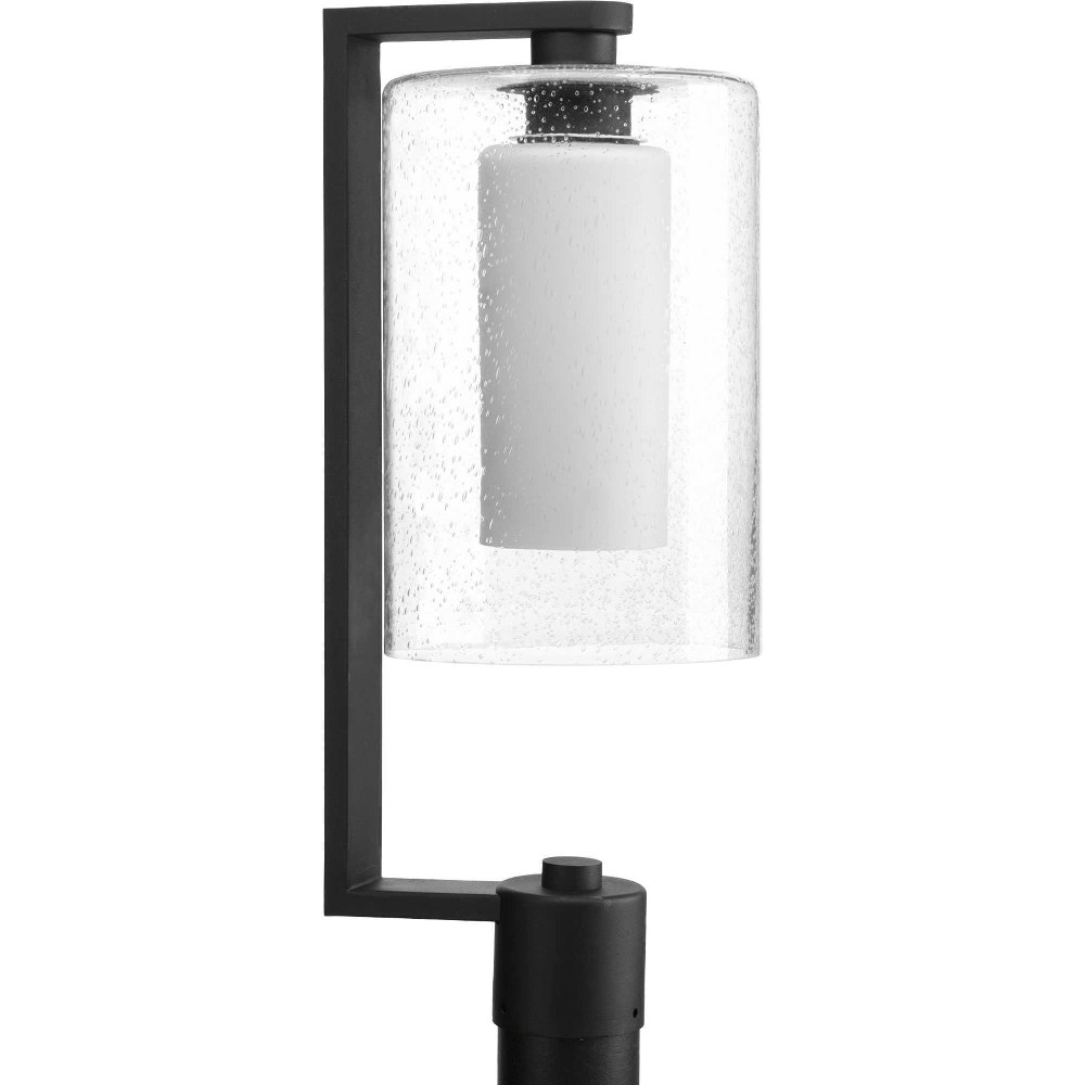 Progress Lighting-P6420-31-Compel - Outdoor Light - 1 Light in Modern style - 7.88 Inches wide by 21.63 Inches high   Black Finish with Clear seeded Glass