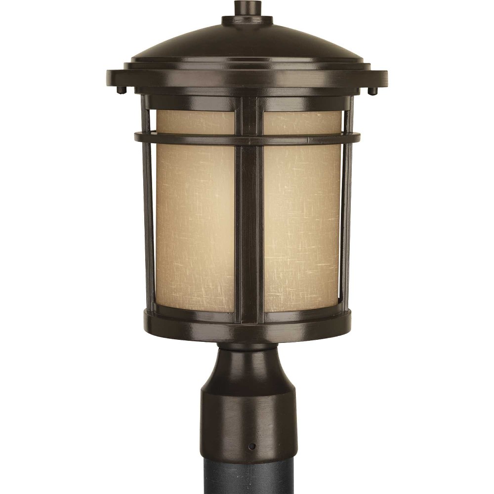 Progress Lighting-P6424-2030K9-Wish LED - Outdoor Light - 1 Light - Cylinder Shade in Modern Craftsman and Transitional style - 9 Inches wide by 14.81 Inches high Antique Bronze LED Black