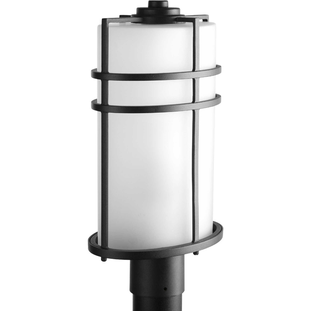 Progress Lighting-P6428-31-Format - Outdoor Light - 1 Light in Modern Craftsman and Modern style - 9.25 Inches wide by 17.13 Inches high   Black Finish with Etched Glass