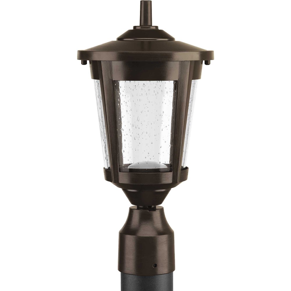 Progress Lighting-P6430-2030K9-East Haven LED - Outdoor Light - 1 Light in Transitional style - 7.5 Inches wide by 15 Inches high Antique Bronze  Black Finish with Clear Seeded Glass