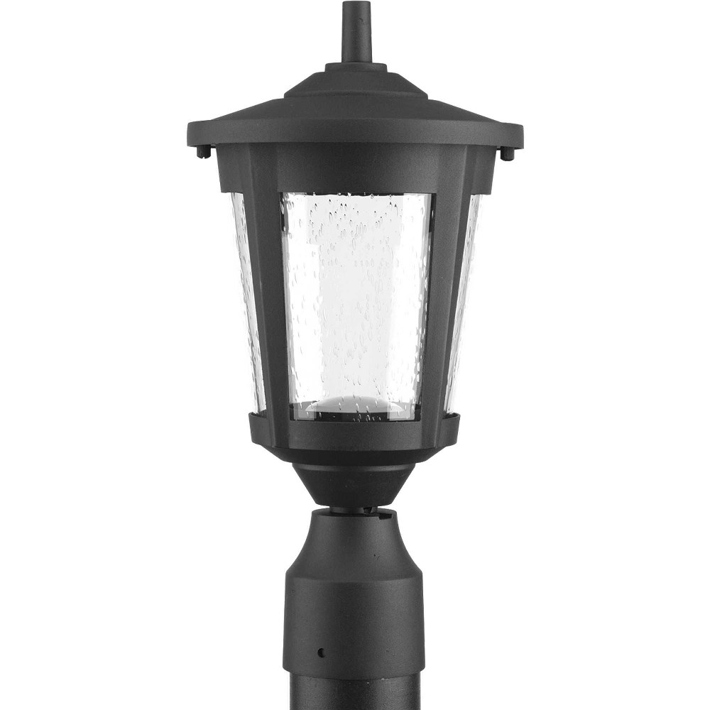 Progress Lighting-P6430-3130K9-East Haven LED - Outdoor Light - 1 Light in Transitional style - 7.5 Inches wide by 15 Inches high Black  Black Finish with Clear Seeded Glass