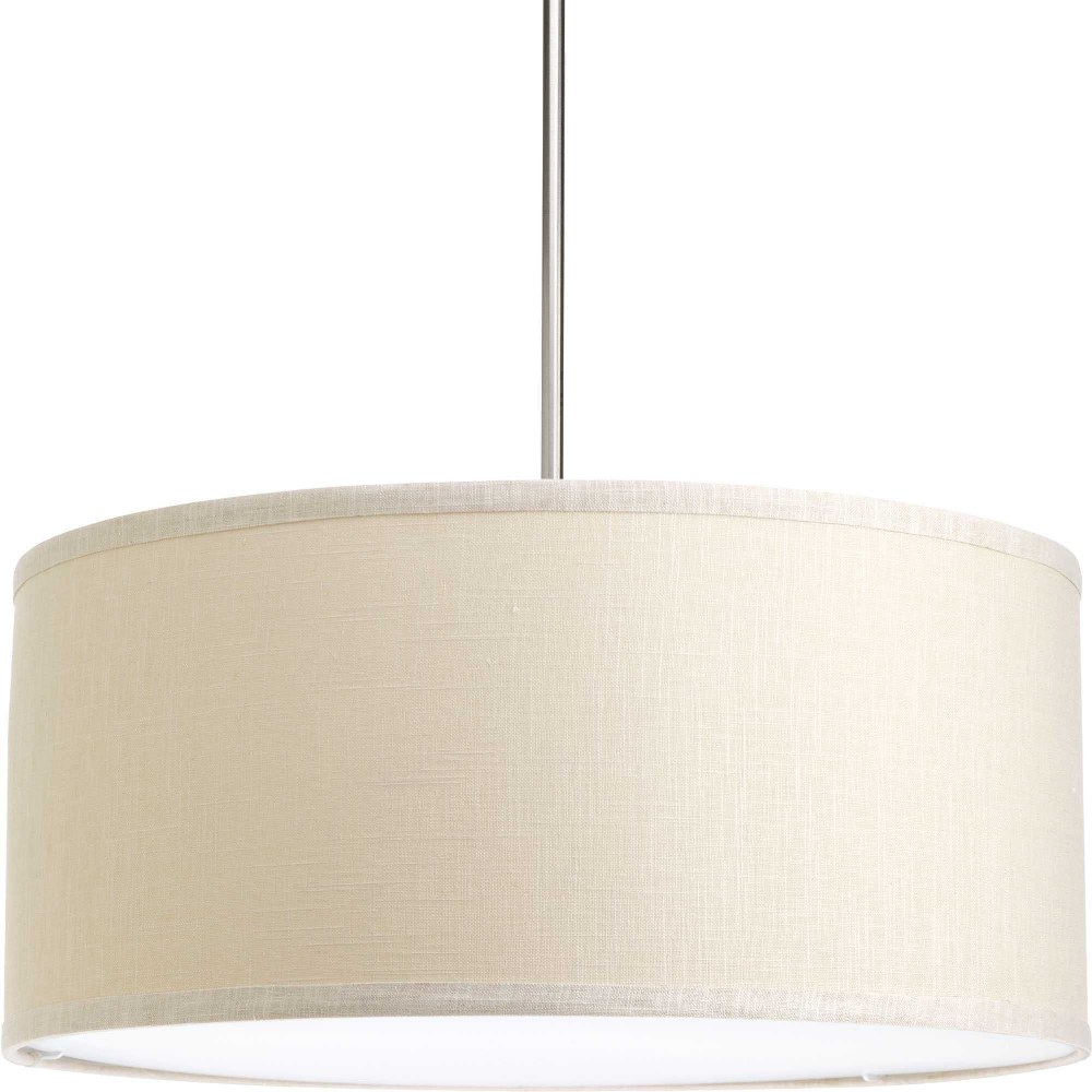 Progress Lighting-P8830-56-Markor - Drum Shade in Transitional and Modern style - 22 Inches wide by 10 Inches high Khaki Khaki Harvest Linen Finish