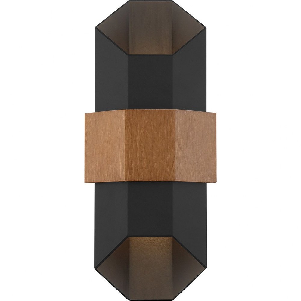 Quoizel Lighting CHS8307MBK Chasm 15.25 Inch Outdoor Wall