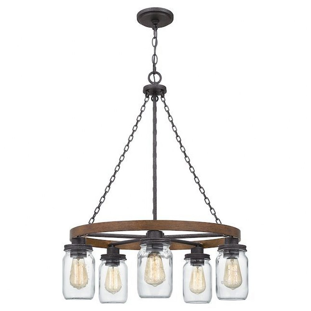 Quoizel Lighting-ASH4244A-Ashley Harbor - 5 Light Large Chandelier In Farmhouse Style-30.5 Inches Tall and 24 Inches Wide