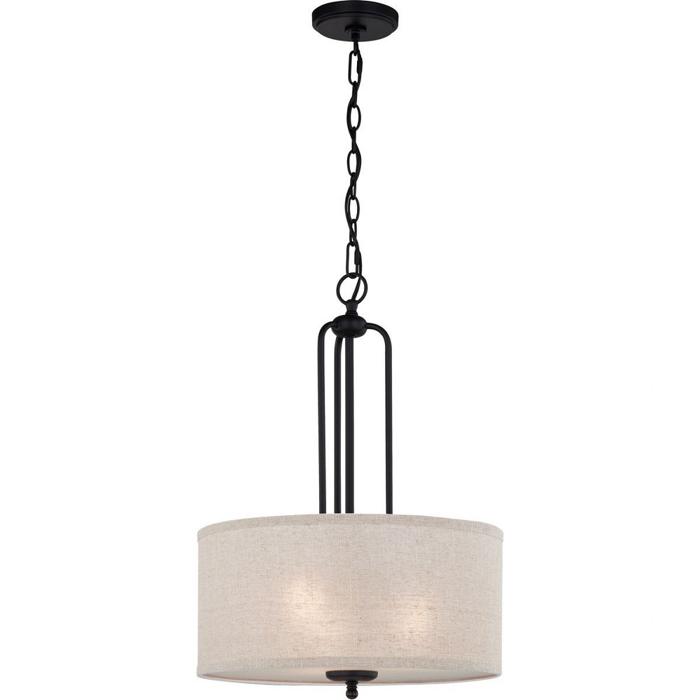 4423602 Quoizel Lighting-BLA2816MBK-Blanche - 3 Light Pend sku 4423602