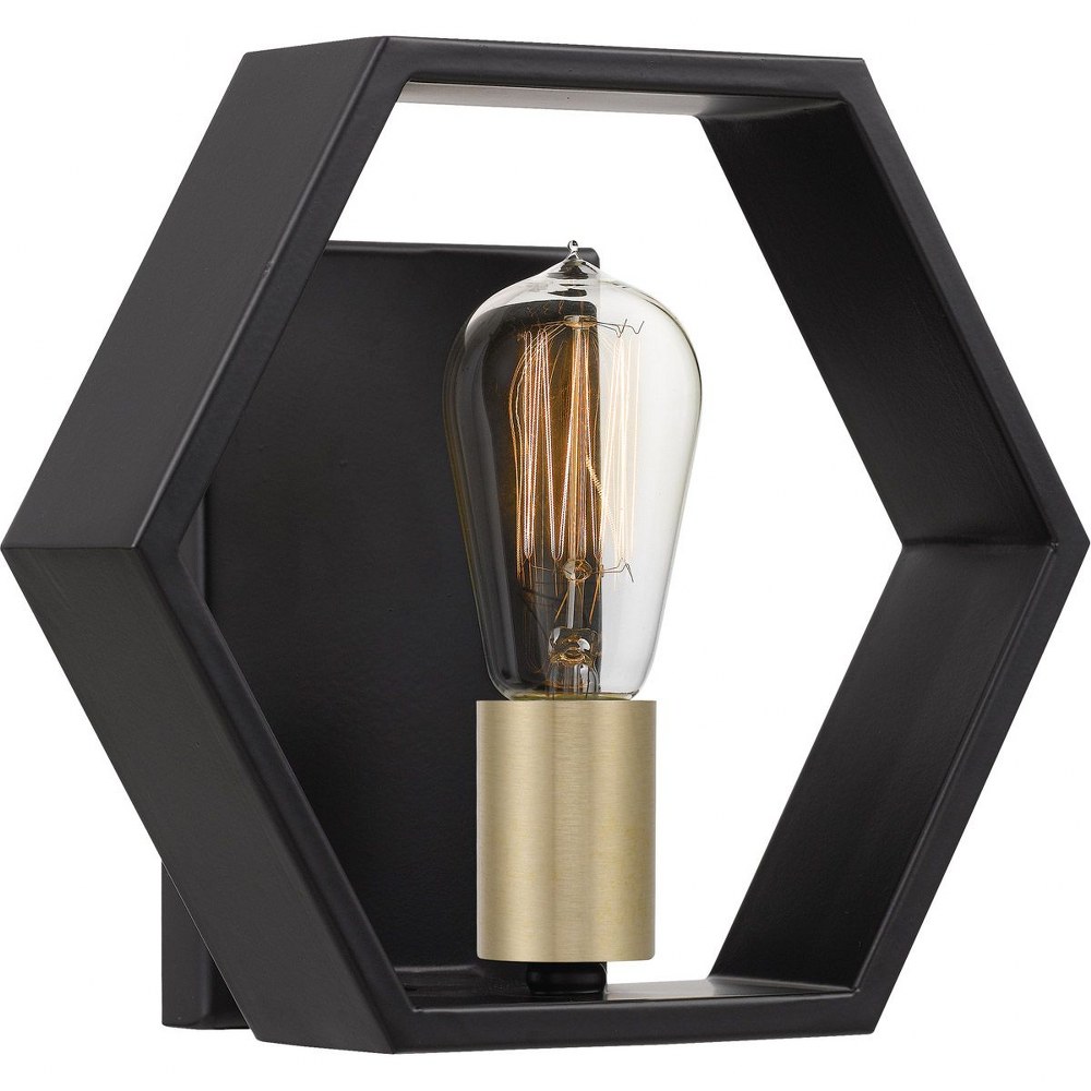 Quoizel Lighting-BSK8701EK-Bismarck - 1 Light Wall Sconce - 8.75 Inches high   Earth Black Finish