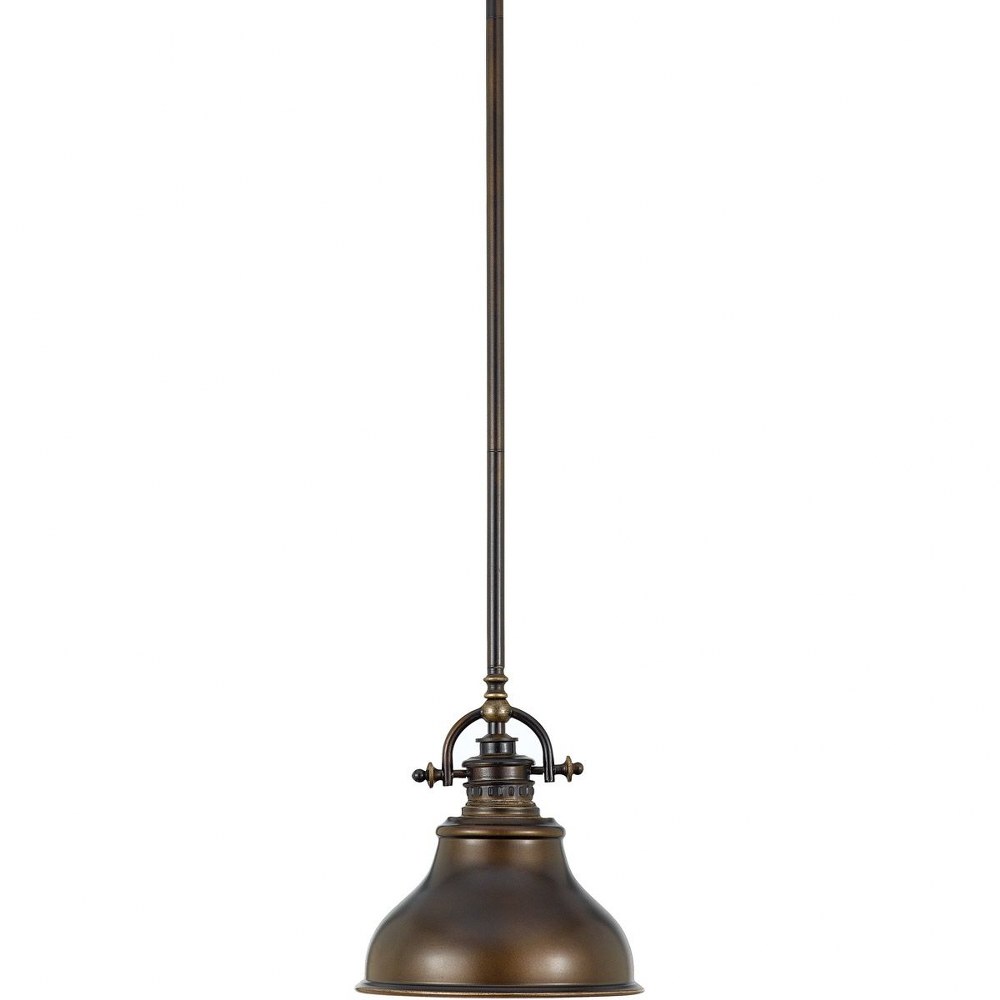 Quoizel Lighting-ER1508PN-Emery - 1 Light Mini Pendant - 9 Inches high Palladian Bronze  Palladian Bronze Finish