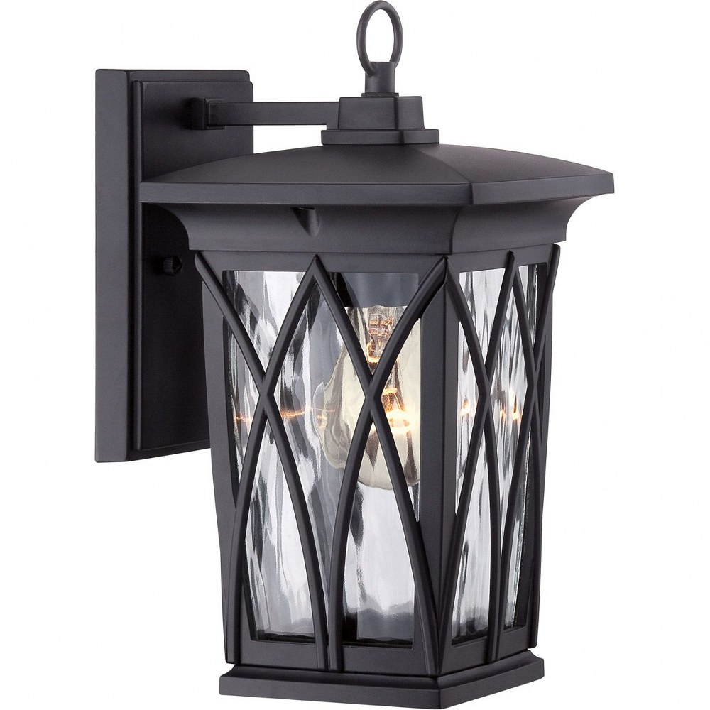 Quoizel Lighting-GVR8406K-Grover 11 Inch Outdoor Wall Lantern Transitional Aluminum   Grover 11 Inch Outdoor Wall Lantern Transitional Aluminum