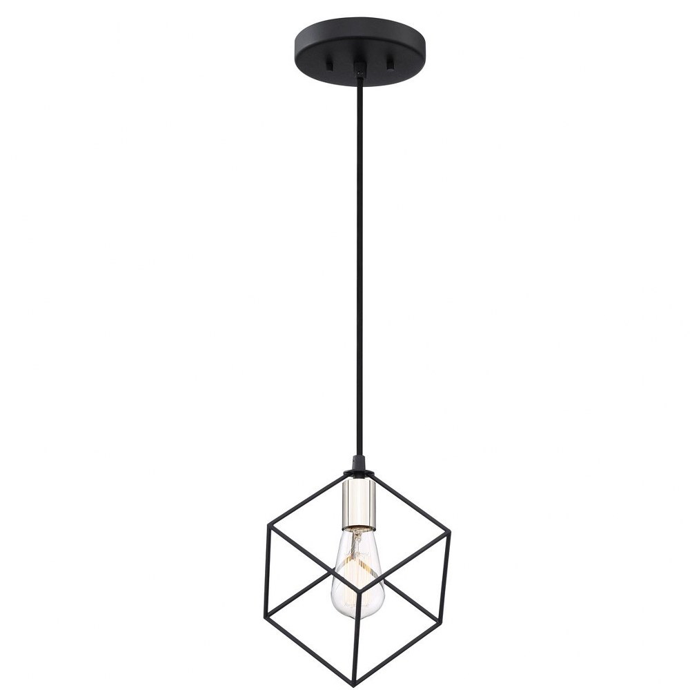 Quoizel Lighting-HLG1508EK-Holograph - 1 Light Mini Pendant - 9.75 Inches high   Earth Black Finish