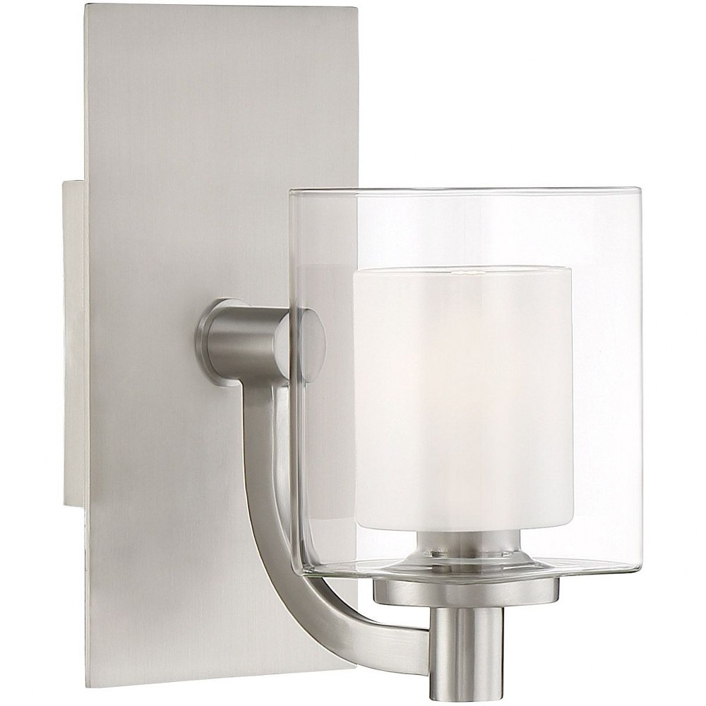 Quoizel Lighting-KLT8601BNLED-Kolt 1 Light Transitional Bath Vanity - 9 Inches high Brushed Nickel  Western Bronze Finish with Clear/Sand Blast Glass