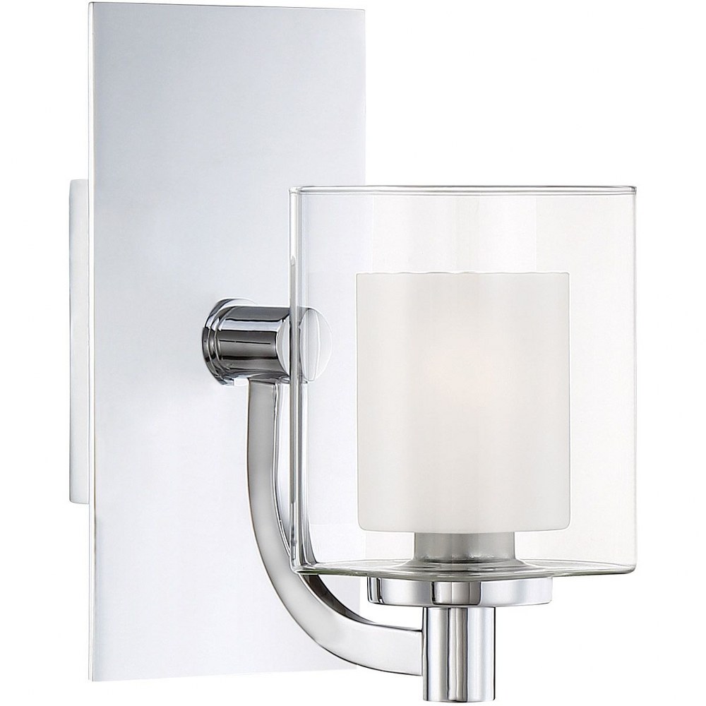 Quoizel Lighting-KLT8601CLED-Kolt 1 Light Transitional Bath Vanity - 9 Inches high Polished Chrome  Western Bronze Finish with Clear/Sand Blast Glass