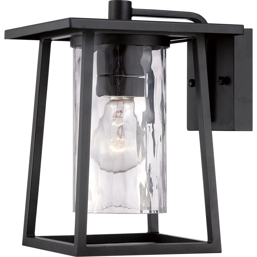 Quoizel Lighting-LDG8408K-Lodge - 1 Light Wall Sconce - 10.5 Inches high   Mystic Black Finish