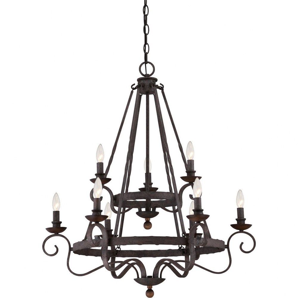 1809327 Quoizel Lighting-NBE5009RK-Noble Chandelier 9 Ligh sku 1809327