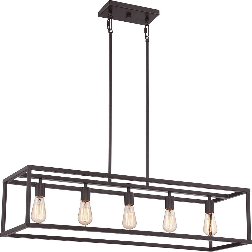 Quoizel Lighting-NHR538WT-New Harbor - 5 Light Island - 9.5 Inches high Western Bronze  Western Bronze Finish