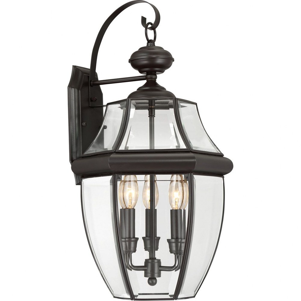 Mystic Black Quoizel Ny9043k Newbury 3 Light Outdoor Post Lantern Mystic Black Quoizel Ny9043k Newbury 3