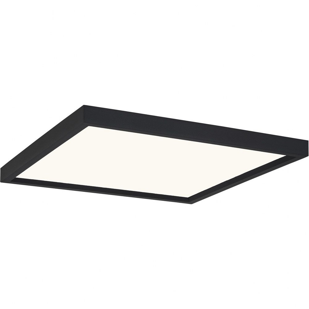 Quoizel Lighting-OST1615EK-Outskirts - 30W 1 LED Flush Mount in Transitional style - 15 Inches wide by 1 Inch high Earth Black  Earth Black Finish