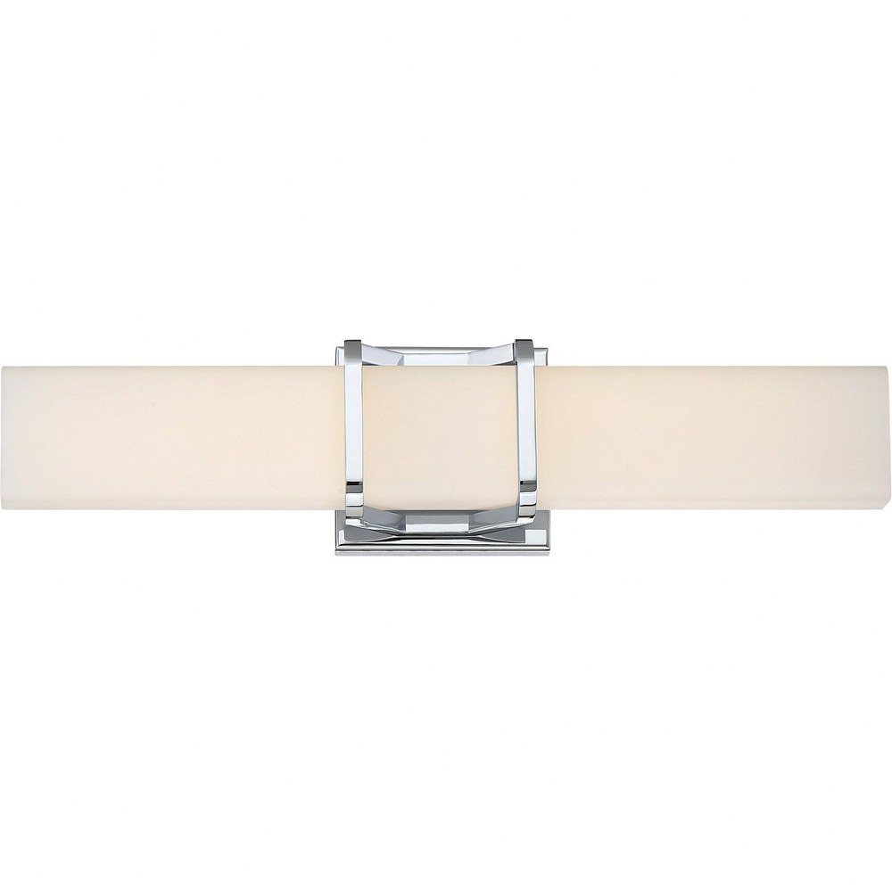 Quoizel Lighting-PCAS8520C-Platinum Axis 1 Light Contemporary Bath Vanity   Polished Chrome Finish with Opal Etched Glass