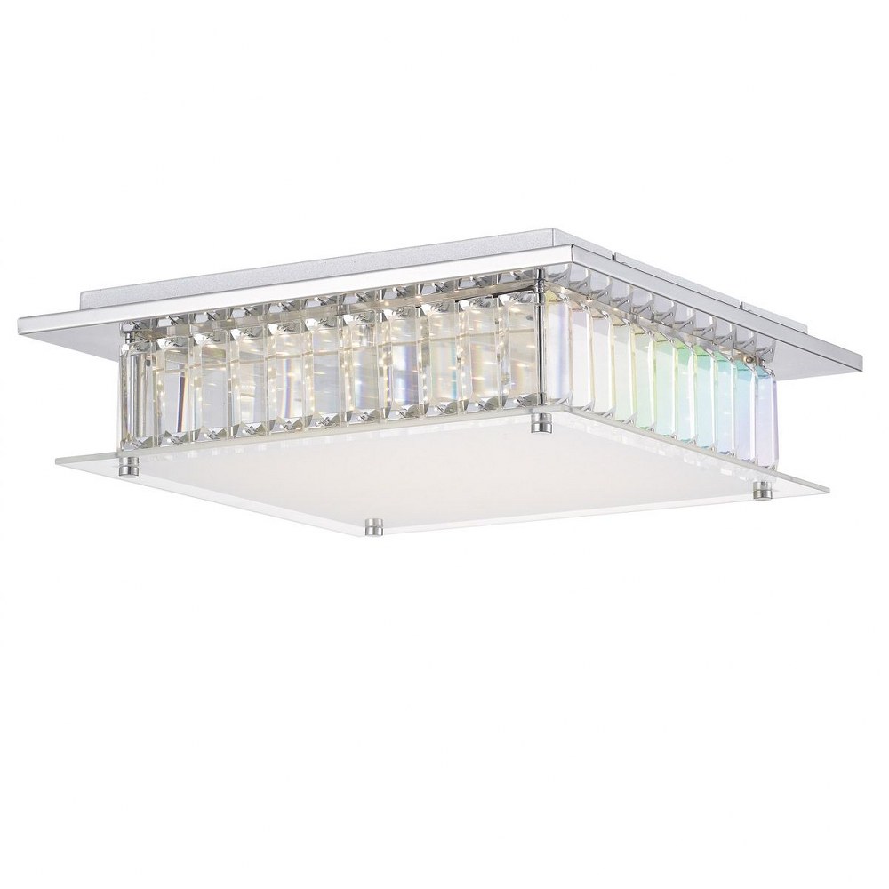 Quoizel Lighting-PCBK1614C-Blakely - 20W 1 LED Flush Mount - 4 Inches high   Polished Chrome Finish