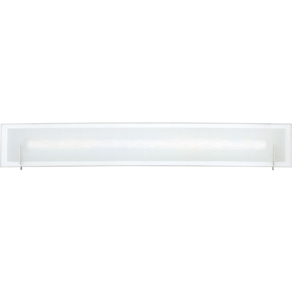 Quoizel Lighting-PCSM8532C-Platinum Collection Stream 1 Light Contemporary Bath Vanity Approved for Damp Locations - 5 Inches high   Polished Chrome Finish with Frosted/White Painted Glass