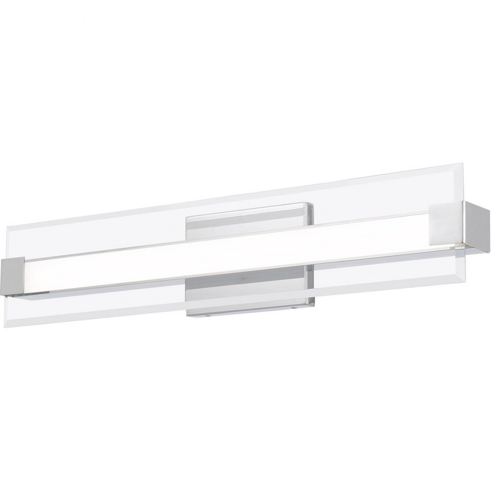 Quoizel Lighting-PCSO8525C-Platinum Collection Salon 1 Light Contemporary Bath Vanity Approved for Damp Locations - 5 Inches high   Polished Chrome Finish with Clear Glass