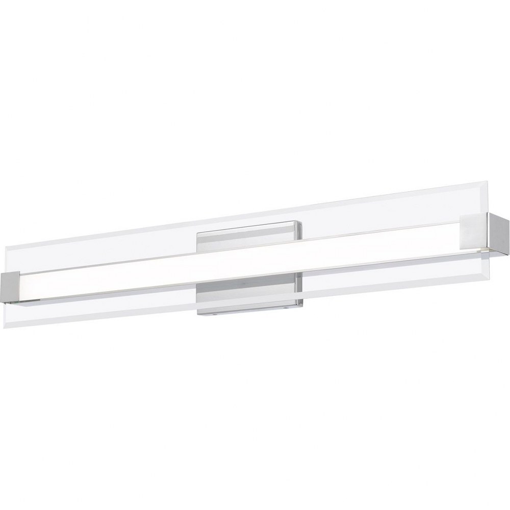 Quoizel Lighting-PCSO8532C-Platinum Collection Salon 1 Light Contemporary Bath Vanity Approved for Damp Locations - 5 Inches high   Polished Chrome Finish with Clear Glass