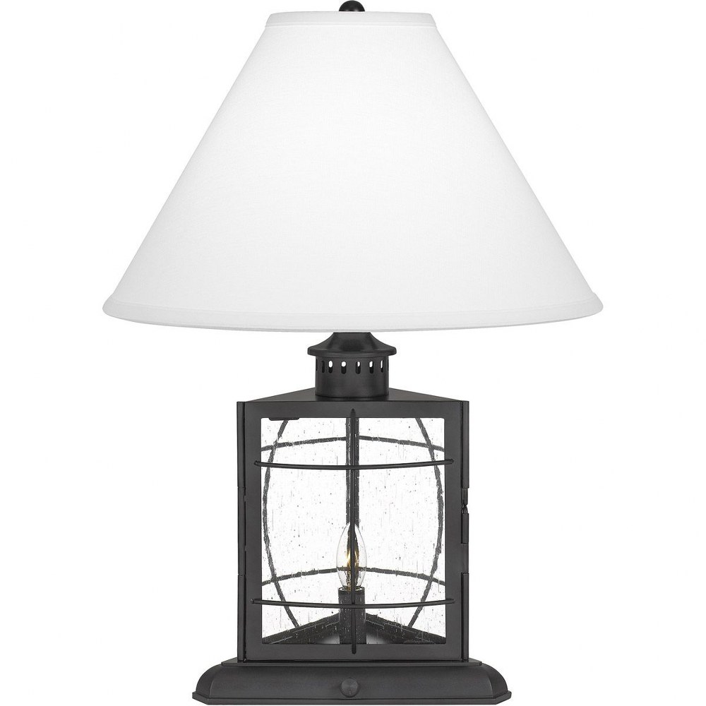 Quoizel Lighting-Q27146A-McKenna - 2 Light Small Table Lamp in Transitional style - 16 Inches wide by 22.5 Inches high Matte Black  Matte Black Finish