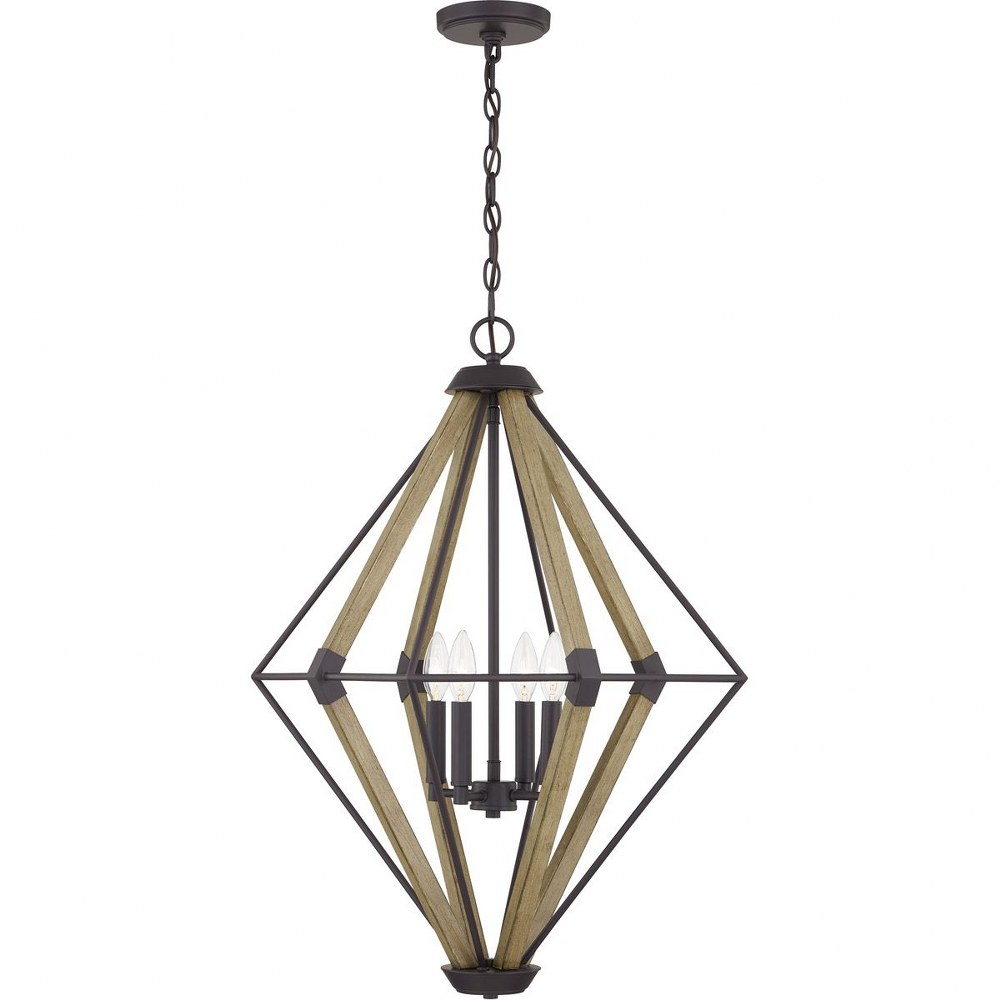 Quoizel Lighting-QOP5265WT-4 Light Foyer in Transitional style - 15 Inches wide by 22.75 Inches high   4 Light Foyer in Transitional style - 15 Inches wide by 22.75 Inches high