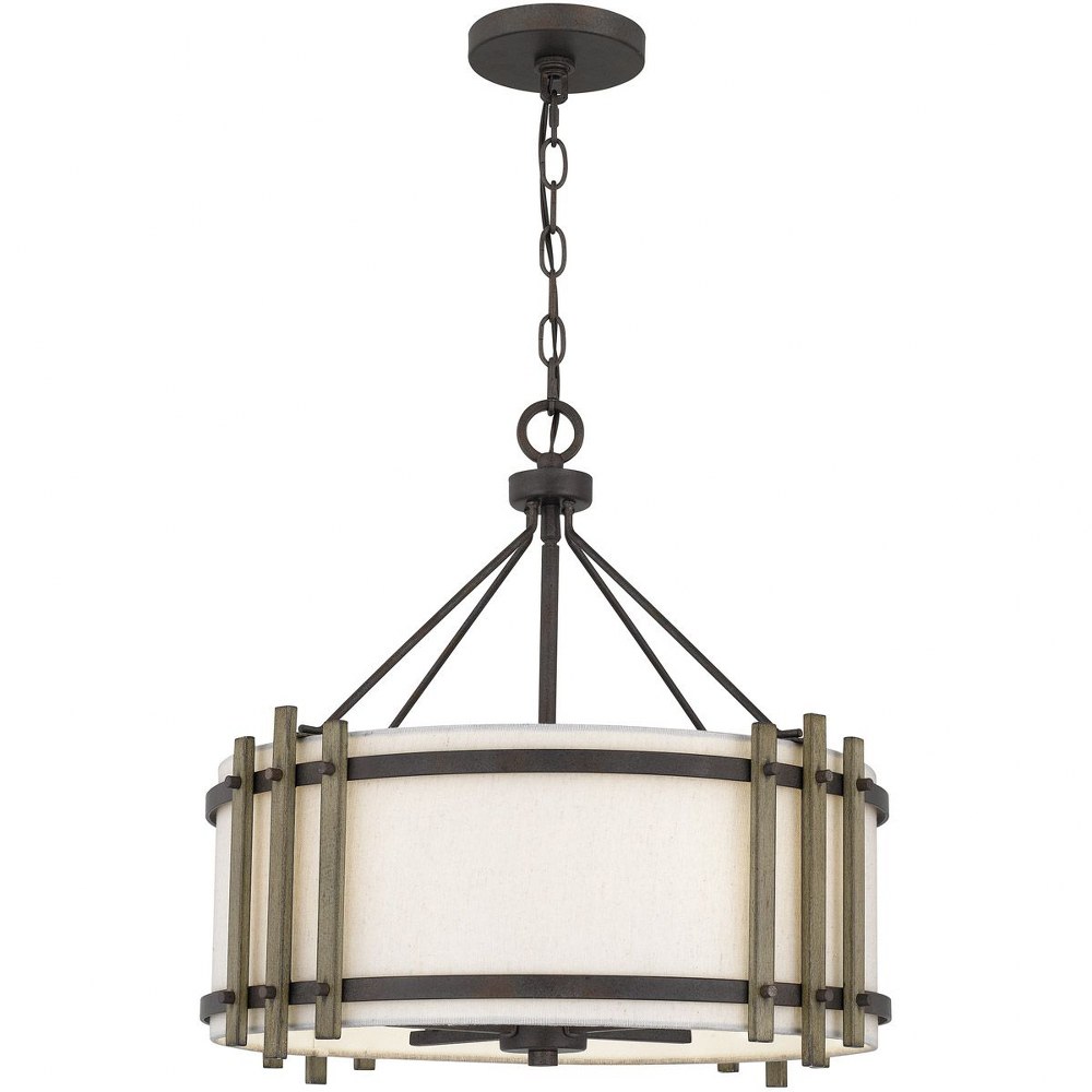 Quoizel Lighting-QOP5270IN-4 Light Pendant in Transitional style - 18 Inches wide by 24.75 Inches high   4 Light Pendant in Transitional style - 18 Inches wide by 24.75 Inches high