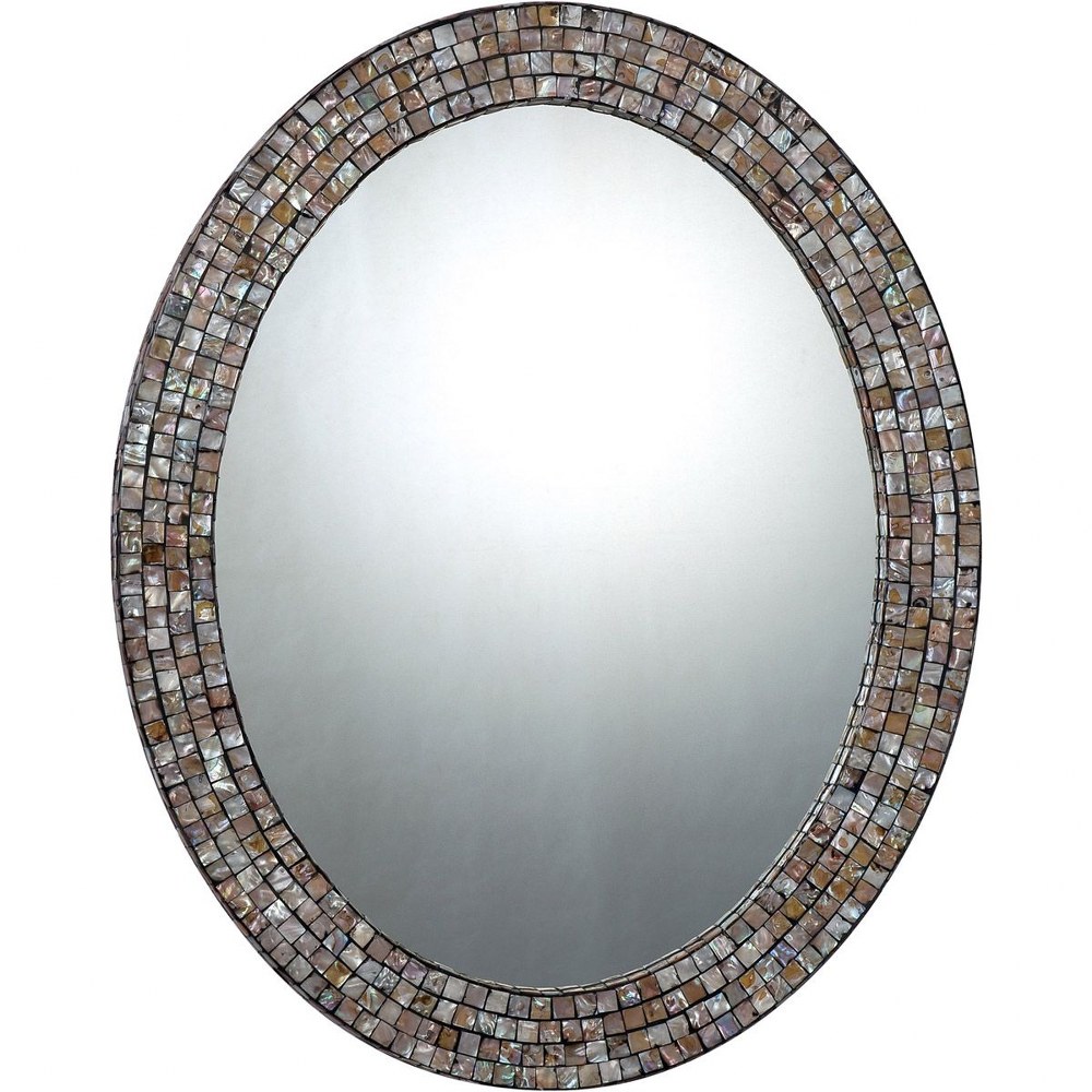 Quoizel Lighting-QR1253-30 Inch Small Mirror - 30 Inches high   Pen Shell Finish
