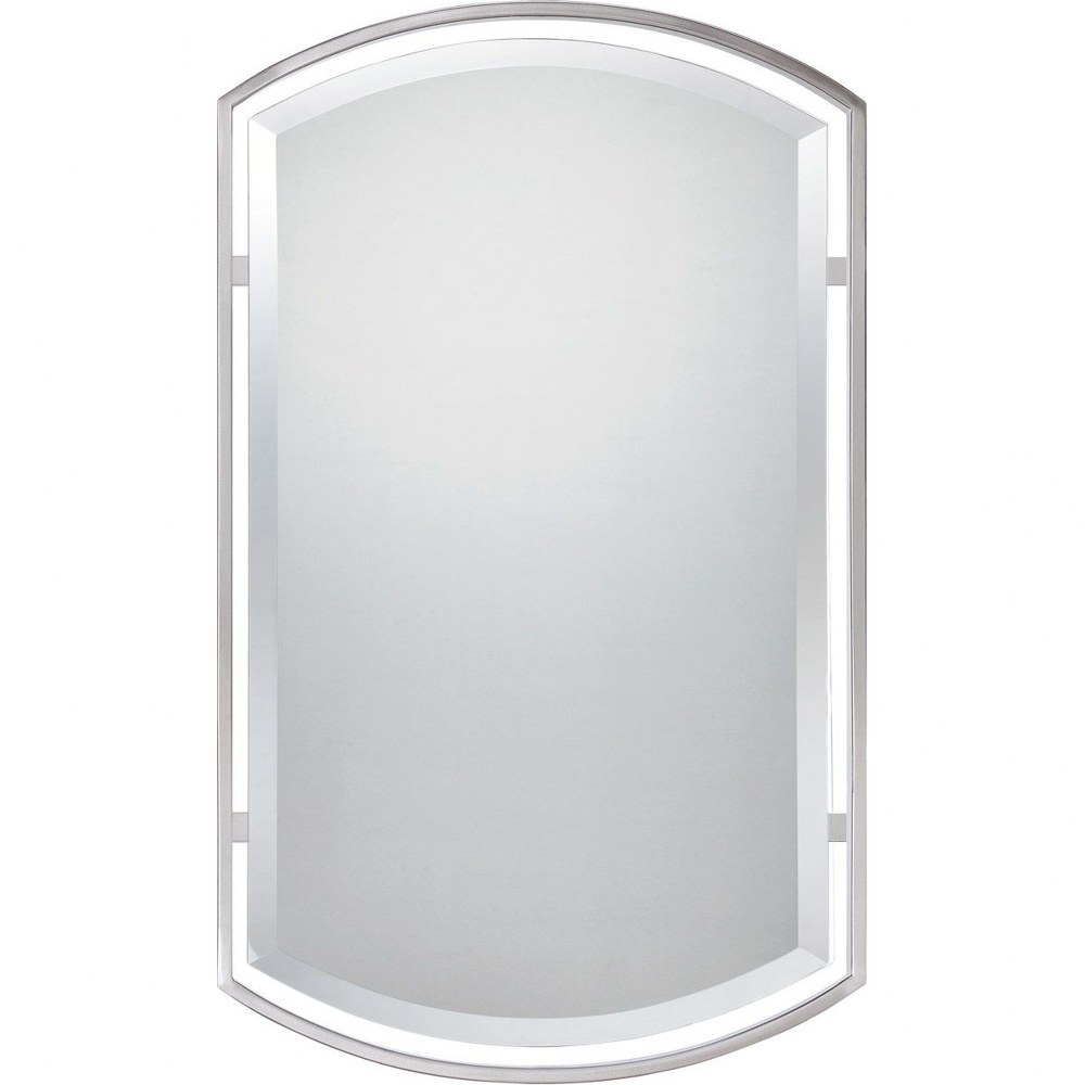 Quoizel Lighting-QR1419BN-Breckenridge - 35 Inch Mirror   Brushed Nickel Finish with Beveled Glass