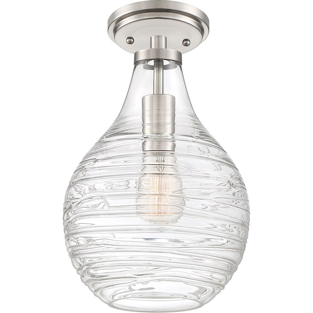 4235976 Quoizel Lighting-QSF4019BN-Genie - One Light Semi- sku 4235976