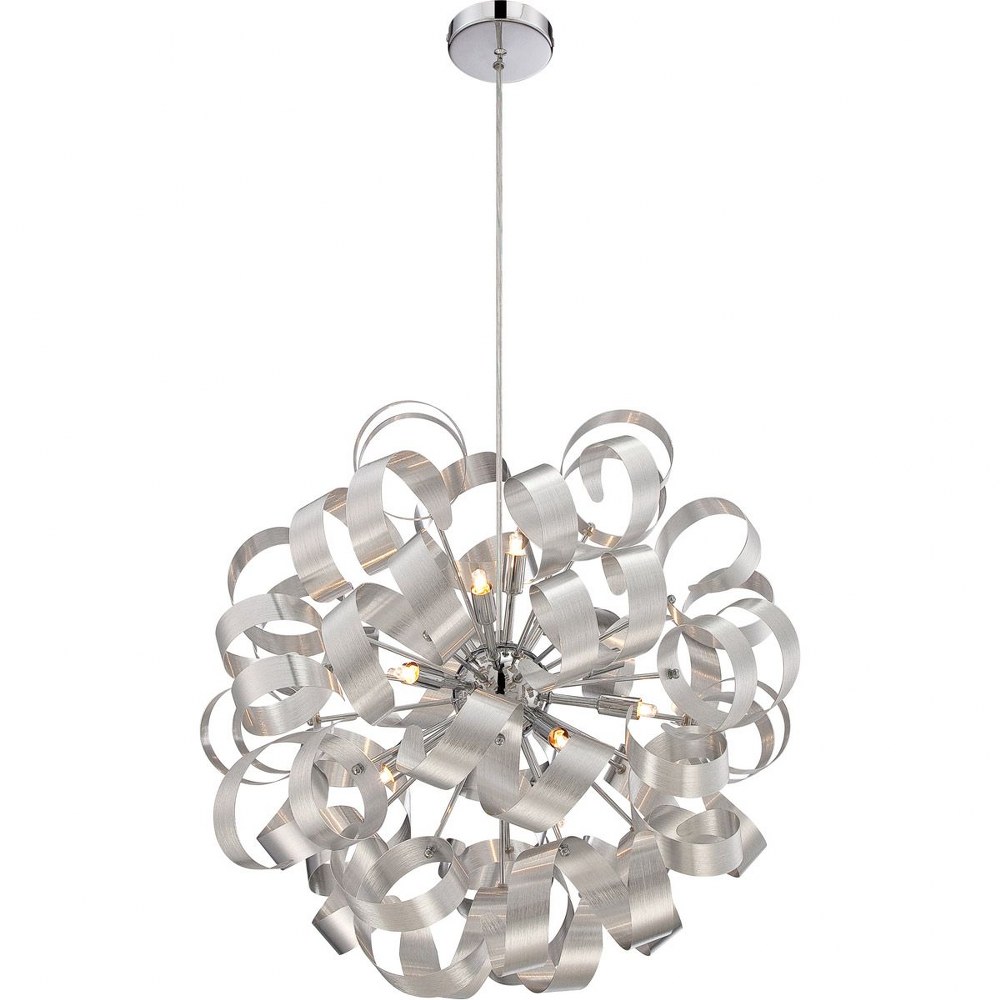 Quoizel Lighting-RBN2823MN-Ribbons - 12 Light Pendant - 23 Inches high   Millenia Finish