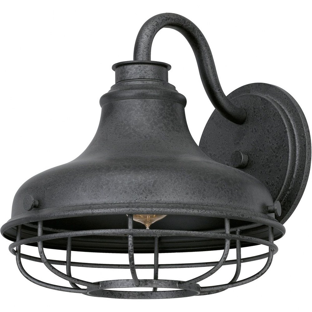 Quoizel Lighting-SDA8412DO-Saluda - 1 Light Large Outdoor Wall Lantern   Distressed Iron Finish